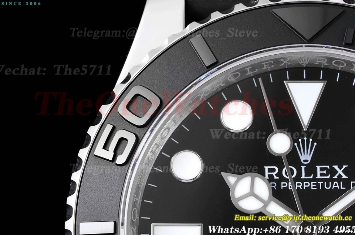 42mm JVSF VR3235 YachtMaster SS 904L Blk 226659 RU 0409